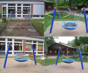 Spielgeräte-Aufbau für einen Kindergarten in Wilhelmshaven