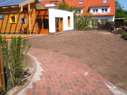 Plasterarbeiten / Wegebau am Waldorfkindergarten Wilhelmshaven